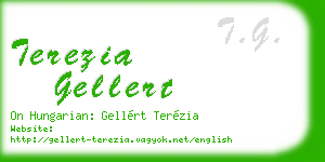 terezia gellert business card