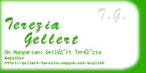 terezia gellert business card